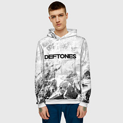 Толстовка-худи мужская Deftones white graphite, цвет: 3D-белый — фото 2