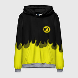 Толстовка-худи мужская Borussia fire fc, цвет: 3D-меланж