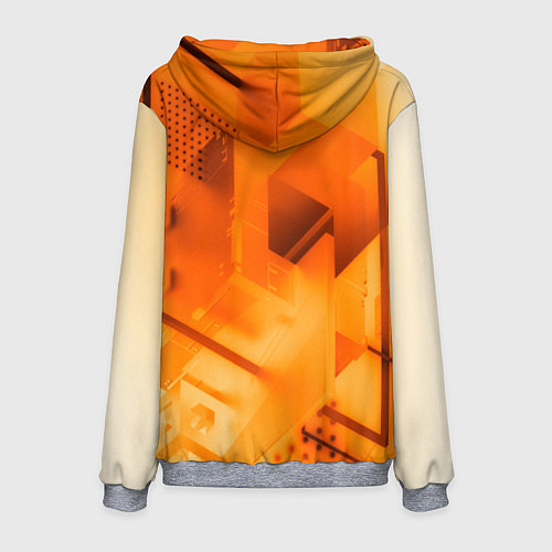 Мужская толстовка Half life rusty steel / 3D-Меланж – фото 2