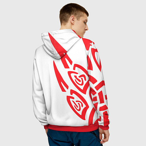 Мужская толстовка Assassins Creed wild / 3D-Красный – фото 4