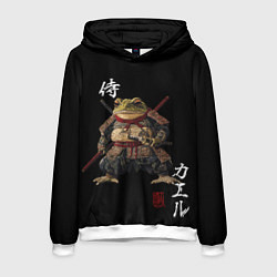 Толстовка-худи мужская Жаба войн, цвет: 3D-белый