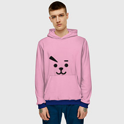 Толстовка-худи мужская BT21 Cooky, цвет: 3D-синий — фото 2