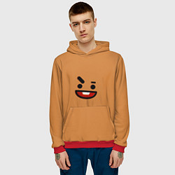 Толстовка-худи мужская BT21 Shooky, цвет: 3D-красный — фото 2