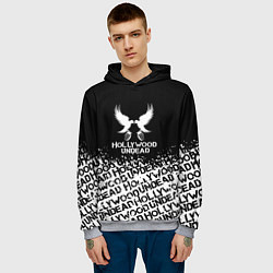Толстовка-худи мужская Hollywood Undead band, цвет: 3D-меланж — фото 2