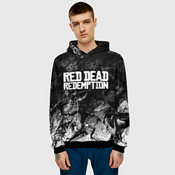 Толстовка-худи мужская Red Dead Redemption black graphite, цвет: 3D-черный — фото 2