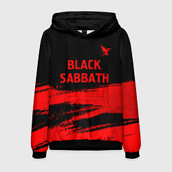 Толстовка-худи мужская Black Sabbath - red gradient посередине, цвет: 3D-черный