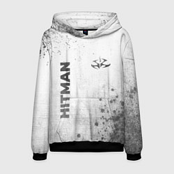 Мужская толстовка Hitman - white gradient вертикально