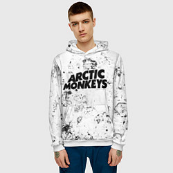 Толстовка-худи мужская Arctic Monkeys dirty ice, цвет: 3D-белый — фото 2