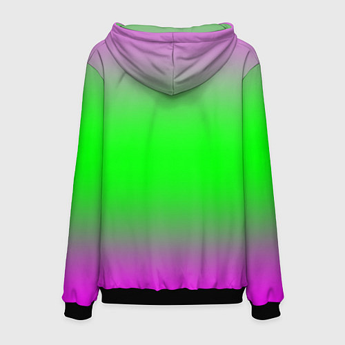 Мужская толстовка Градиент текстура / 3D-Черный – фото 2