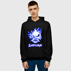 Толстовка-худи мужская Samurai logo ghost, цвет: 3D-черный — фото 2