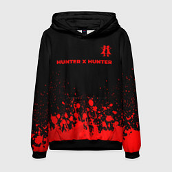 Толстовка-худи мужская Hunter x Hunter - red gradient посередине, цвет: 3D-черный