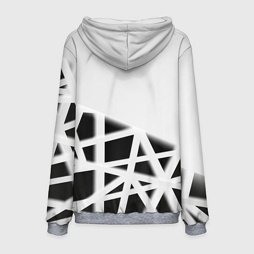 Мужская толстовка The Witcher 3 logo geometry / 3D-Меланж – фото 2