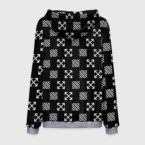 Мужская толстовка BMW pattern / 3D-Меланж – фото 2