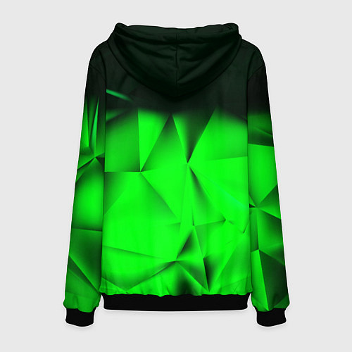 Мужская толстовка Кислотная абстракция кубы / 3D-Черный – фото 2