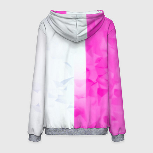 Мужская толстовка Game over pink abstraction / 3D-Меланж – фото 2