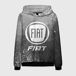 Толстовка-худи мужская Fiat - grey gradient, цвет: 3D-черный