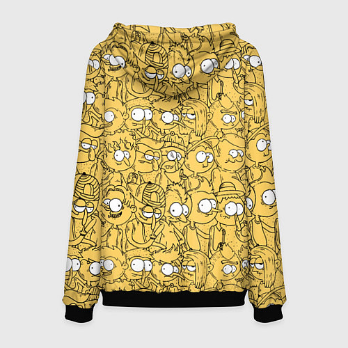 Мужская толстовка Красный человечек / 3D-Черный – фото 2