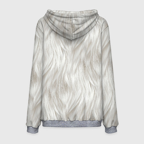 Мужская толстовка Белый мех кошки / 3D-Меланж – фото 2