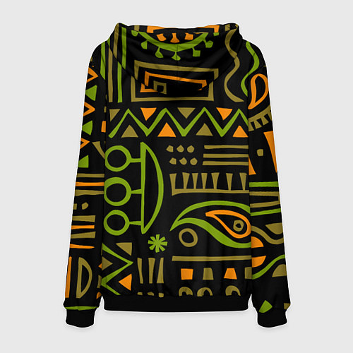 Мужская толстовка Abstract ethnic theme / 3D-Черный – фото 2