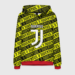 Толстовка-худи мужская Juventus pattern fc, цвет: 3D-красный