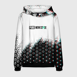 Толстовка-худи мужская PUBG game steel, цвет: 3D-черный