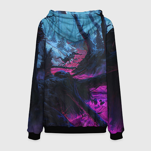 Мужская толстовка Skyrim game steel / 3D-Черный – фото 2