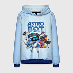 Толстовка-худи мужская Astro Bot - Game, цвет: 3D-синий