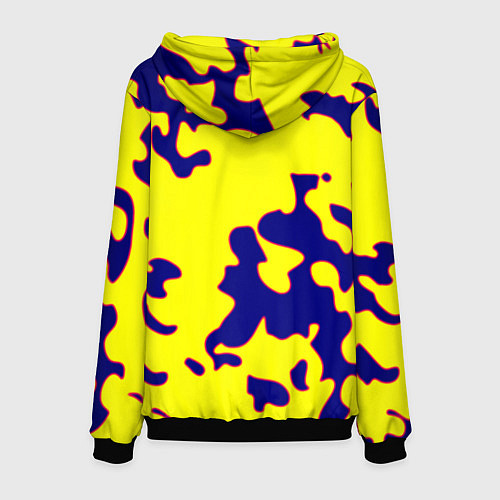 Мужская толстовка Российская империя камуфляж желтый / 3D-Черный – фото 2