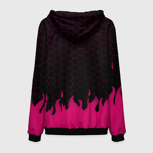Мужская толстовка Roblox fire pink / 3D-Черный – фото 2