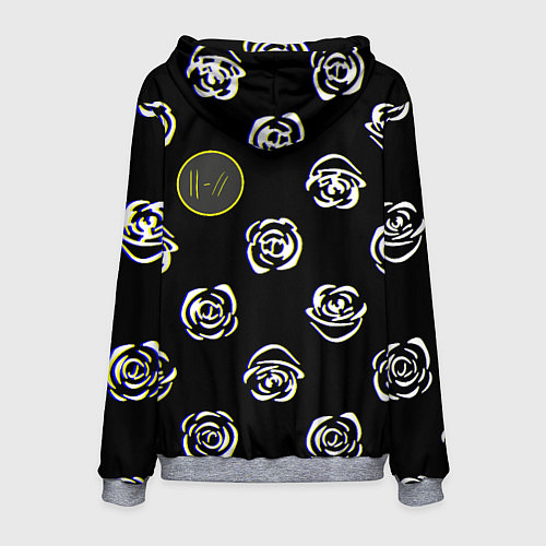 Мужская толстовка Twenty one pilots rose / 3D-Меланж – фото 2