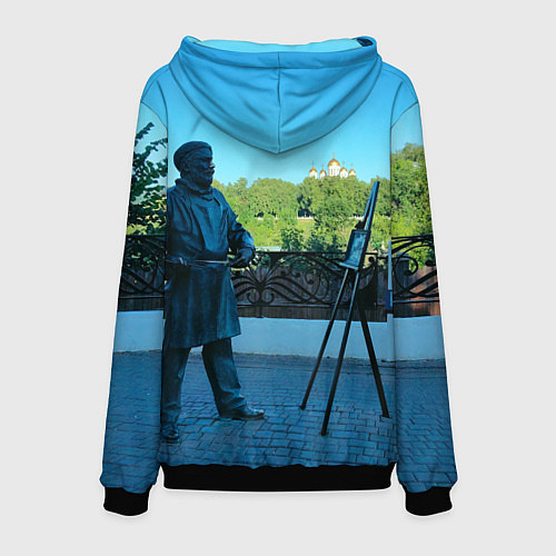 Мужская толстовка Город Владимир / 3D-Черный – фото 2