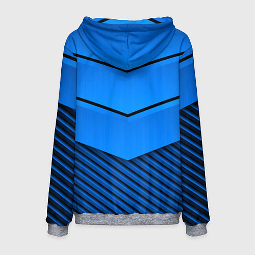 Мужская толстовка BMW geometry blue / 3D-Меланж – фото 2