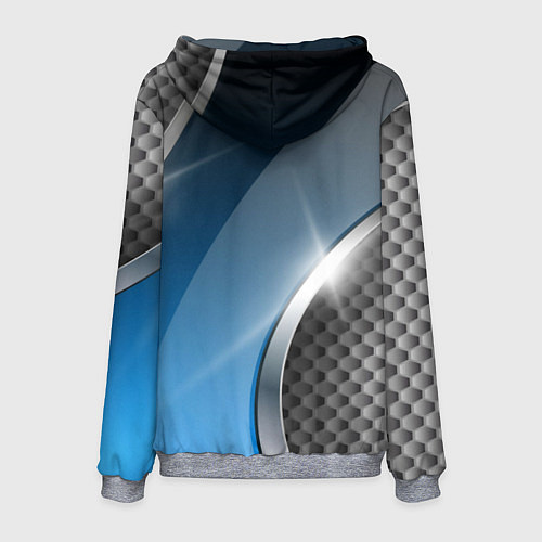 Мужская толстовка Tesla carbon steel / 3D-Меланж – фото 2
