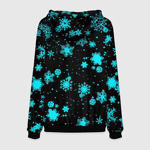 Мужская толстовка Portal winter / 3D-Черный – фото 2