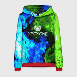 Толстовка-худи мужская Xbox битва огня, цвет: 3D-красный