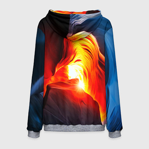 Мужская толстовка Абстракция разлом / 3D-Меланж – фото 2