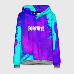 Толстовка-худи мужская Fortnite neon game, цвет: 3D-меланж
