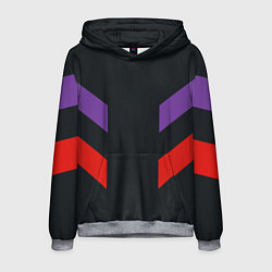 Толстовка-худи мужская Ретро текстура 90-х спортивная, цвет: 3D-меланж