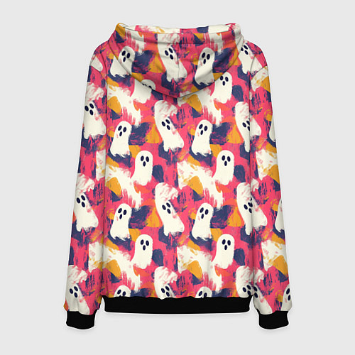 Мужская толстовка Приведения на ярком фоне / 3D-Черный – фото 2