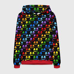 Толстовка-худи мужская Marshmello pattern neon, цвет: 3D-красный