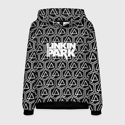 Толстовка-худи мужская Linkin park pattern, цвет: 3D-черный