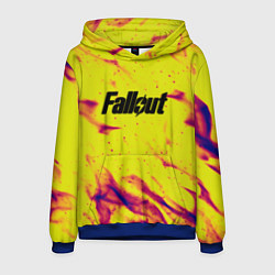 Толстовка-худи мужская Fallout fire steel, цвет: 3D-синий