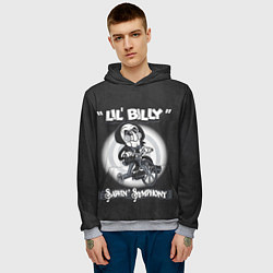 Толстовка-худи мужская Lil Billy - Saw, цвет: 3D-меланж — фото 2