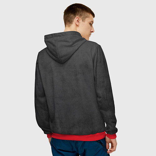 Мужская толстовка Восставший из ада - Мультфильм / 3D-Красный – фото 4