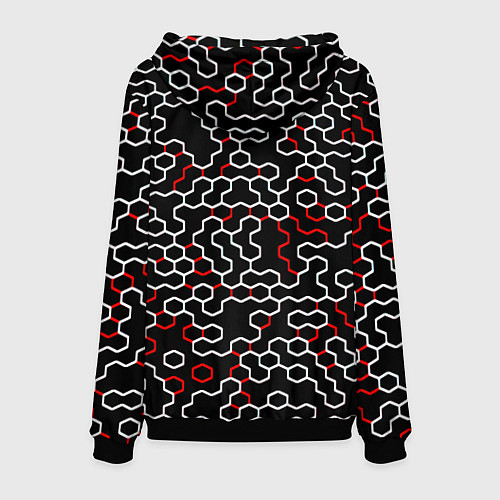 Мужская толстовка Mercedes benz броня текстура / 3D-Черный – фото 2