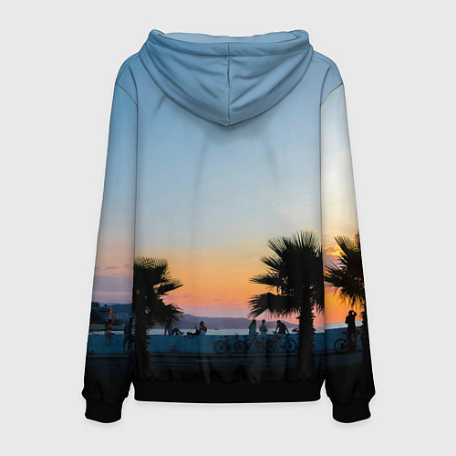 Мужская толстовка Курортный Сочи / 3D-Черный – фото 2