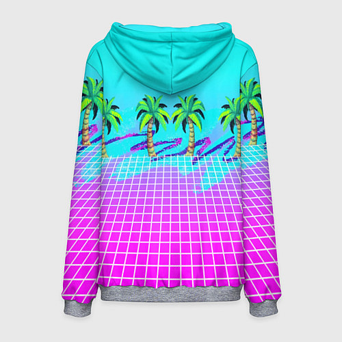 Мужская толстовка Vice city tropic collection / 3D-Меланж – фото 2