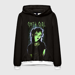 Толстовка-худи мужская Goth girl - Beetlejuice, цвет: 3D-белый