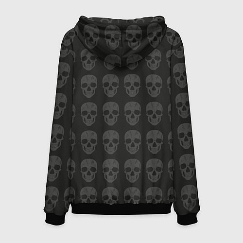 Мужская толстовка Ведьма, череп, Хэллоуин / 3D-Черный – фото 2