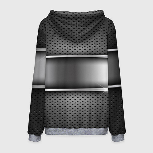 Мужская толстовка Opel carbon metal steel / 3D-Меланж – фото 2